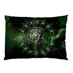 Awesome Creepy Mechanical Skull Pillow Case by FantasyWorld7