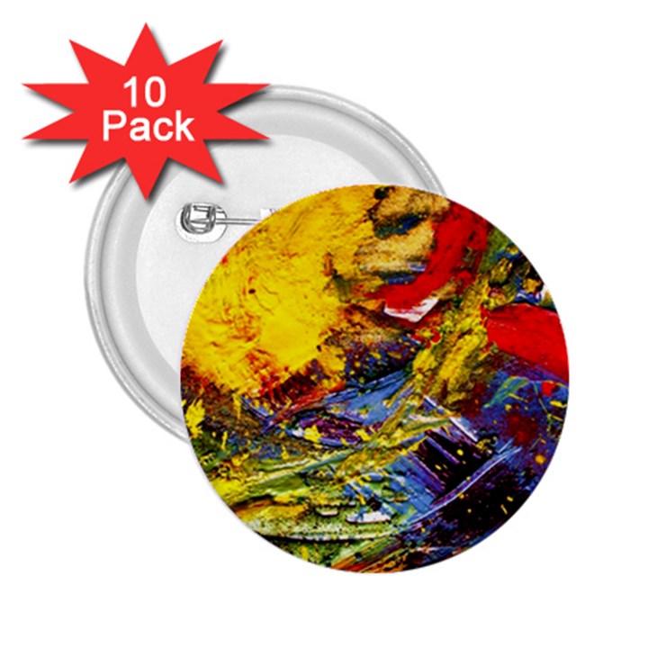 Yellow Chik 3 2.25  Buttons (10 pack) 