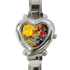 Yellow Chik 3 Heart Italian Charm Watch by bestdesignintheworld