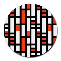 Linear Sequence Pattern Design Round Mousepads by dflcprints