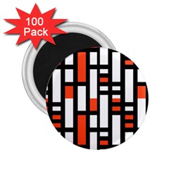 Linear Sequence Pattern Design 2 25  Magnets (100 Pack)  by dflcprints