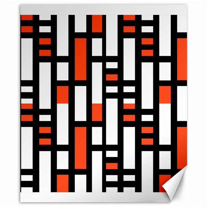 Linear Sequence Pattern Design Canvas 8  x 10 