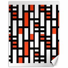 Linear Sequence Pattern Design Canvas 12  X 16  by dflcprints