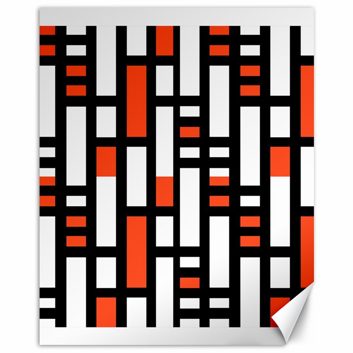 Linear Sequence Pattern Design Canvas 11  x 14 