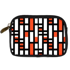 Linear Sequence Pattern Design Digital Camera Leather Case by dflcprints