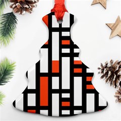 Linear Sequence Pattern Design Christmas Tree Ornament (two Sides)