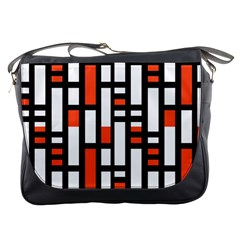 Linear Sequence Pattern Design Messenger Bag by dflcprints