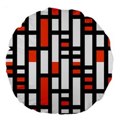 Linear Sequence Pattern Design Large 18  Premium Round Cushions by dflcprints