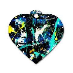 Brain Reflections 6 Dog Tag Heart (one Side) by bestdesignintheworld