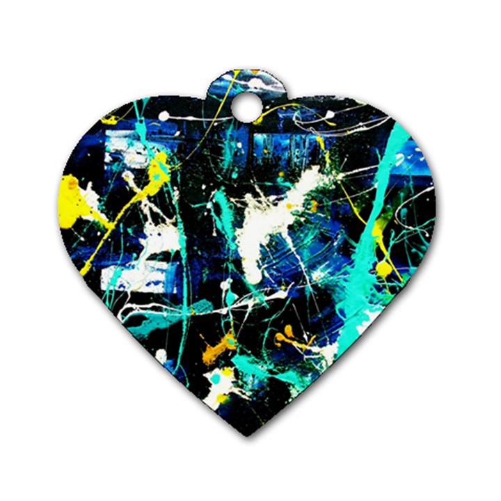 Brain Reflections 6 Dog Tag Heart (Two Sides)