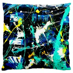 Brain Reflections 6 Large Flano Cushion Case (one Side) by bestdesignintheworld