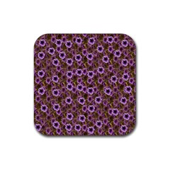 The Sky Is Not The Limit For A Floral Delight Rubber Coaster (square)  by pepitasart