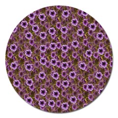 The Sky Is Not The Limit For A Floral Delight Magnet 5  (round) by pepitasart