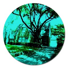 Hot Day In Dallas 50 Magnet 5  (round) by bestdesignintheworld