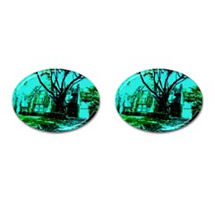 Hot Day In Dallas 50 Cufflinks (oval) by bestdesignintheworld