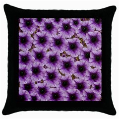 The Sky Is Not The Limit For Beautiful Big Flowers Throw Pillow Case (black) by pepitasart