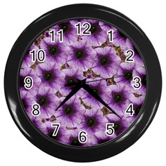 The Sky Is Not The Limit For Beautiful Big Flowers Wall Clock (black) by pepitasart