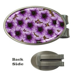 The Sky Is Not The Limit For Beautiful Big Flowers Money Clips (oval)  by pepitasart