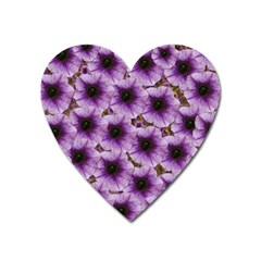 The Sky Is Not The Limit For Beautiful Big Flowers Heart Magnet by pepitasart