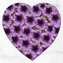 The Sky Is Not The Limit For Beautiful Big Flowers Jigsaw Puzzle (heart) by pepitasart