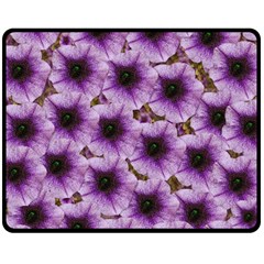 The Sky Is Not The Limit For Beautiful Big Flowers Double Sided Fleece Blanket (medium)  by pepitasart