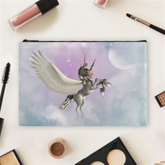 Cute Little Pegasus In The Sky, Cartoon Cosmetic Bag (large) by FantasyWorld7