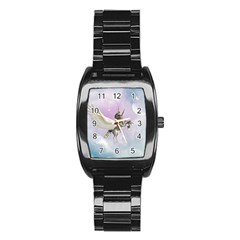 Cute Little Pegasus In The Sky, Cartoon Stainless Steel Barrel Watch by FantasyWorld7