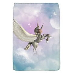 Cute Little Pegasus In The Sky, Cartoon Removable Flap Cover (l) by FantasyWorld7