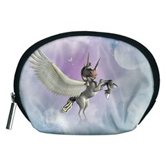 Cute Little Pegasus In The Sky, Cartoon Accessory Pouch (medium)