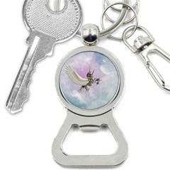 Cute Little Pegasus In The Sky, Cartoon Bottle Opener Key Chains by FantasyWorld7