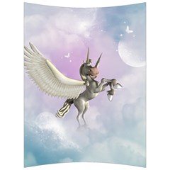 Cute Little Pegasus In The Sky, Cartoon Back Support Cushion by FantasyWorld7