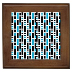 Linear Sequence Pattern Design Framed Tiles by dflcprintsclothing