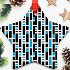 Linear Sequence Pattern Design Ornament (star)