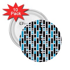 Linear Sequence Pattern Design 2 25  Buttons (10 Pack)  by dflcprintsclothing