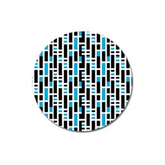 Linear Sequence Pattern Design Magnet 3  (round) by dflcprintsclothing