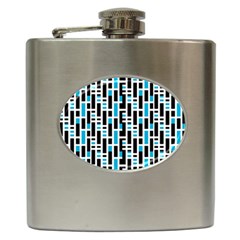 Linear Sequence Pattern Design Hip Flask (6 Oz)