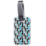 Linear Sequence Pattern Design Luggage Tags (Two Sides) Back