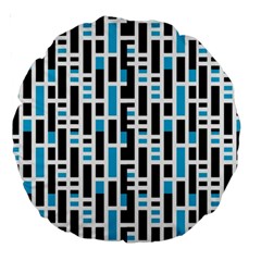 Linear Sequence Pattern Design Large 18  Premium Round Cushions