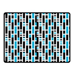 Linear Sequence Pattern Design Double Sided Fleece Blanket (small) 