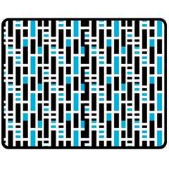 Linear Sequence Pattern Design Double Sided Fleece Blanket (medium) 