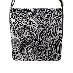 Maze Draw Flap Closure Messenger Bag (l)