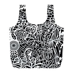 Maze Draw Full Print Recycle Bag (l)