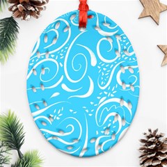 Scribble Reason Design Pattern Ornament (oval Filigree) by Sapixe