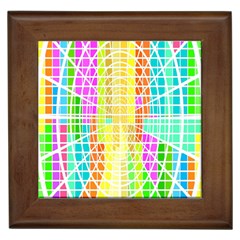 Abstract Squares Background Network Framed Tiles by Sapixe