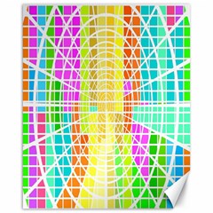 Abstract Squares Background Network Canvas 16  X 20  by Sapixe