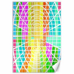 Abstract Squares Background Network Canvas 20  X 30  by Sapixe