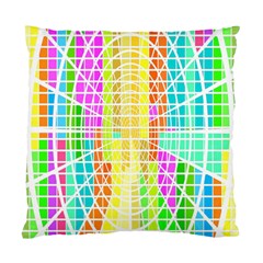 Abstract Squares Background Network Standard Cushion Case (two Sides)