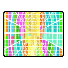 Abstract Squares Background Network Fleece Blanket (small) by Sapixe