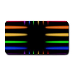 Neon Light Abstract Pattern Lines Medium Bar Mats by Sapixe