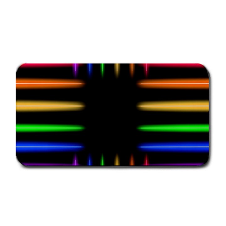 Neon Light Abstract Pattern Lines Medium Bar Mats